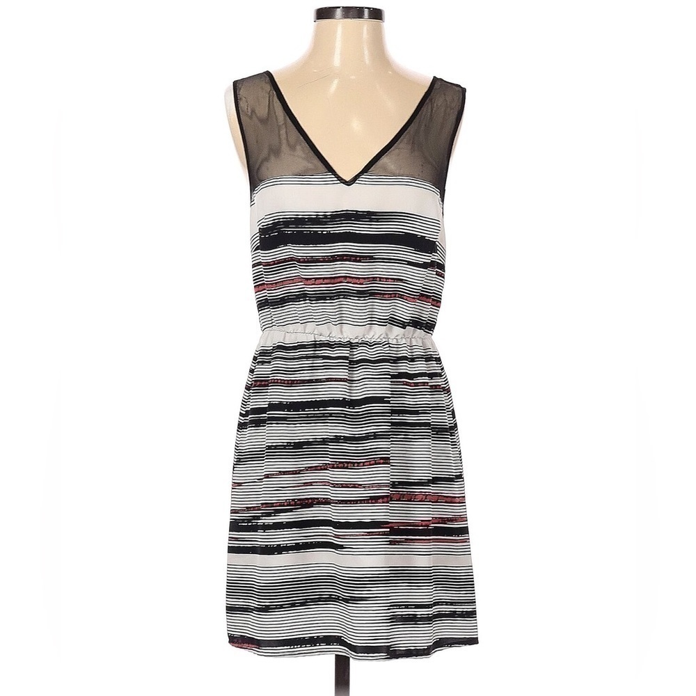 Petticoat Alley Semi Sheer Strap Cinched Dress XS